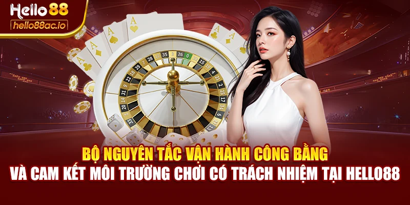 Bộ nguyên tắc vận hành công bằng và cam kết môi trường chơi có trách nhiệm tại Hello88